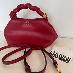 Ganni Red Shoulder Bag